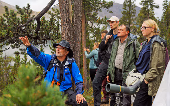 Exkursion im Schweizerischen Nationalpark in Zernez.