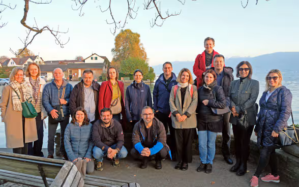 The Croatian delegation together with representatives of SECO.