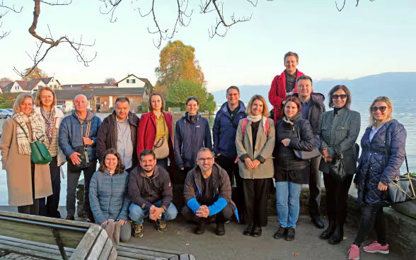 La delegazione croata insieme con rappresentanti della SECO.